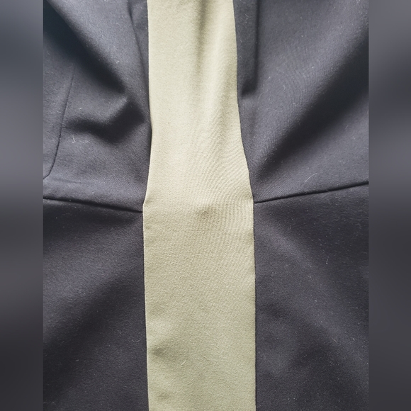 Black Cynthia Rowley dress with green stripe down sides - Picture 8 of 8